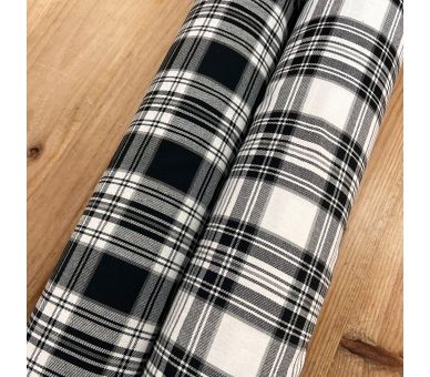 Franela A Cuadros Clasic Negro [product.brand] 5 - Tejidos Yasmina 