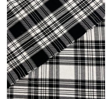 Franela A Cuadros Clasic Negro [product.brand] 4 - Tejidos Yasmina 