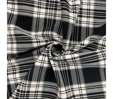 Franela A Cuadros Clasic Negro [product.brand] 1 - Tejidos Yasmina 