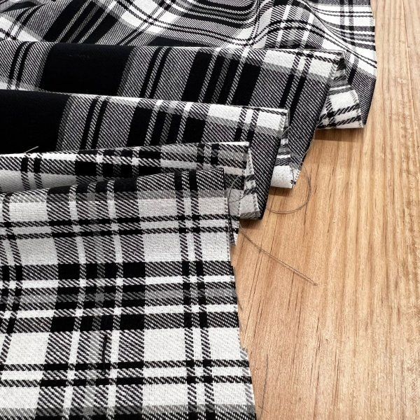 Franela A Cuadros Clasic Negro [product.brand] 2 - Tejidos Yasmina 