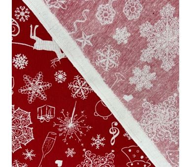 Loneta Red Flourascks [product.brand] 2 - Tejidos Yasmina 