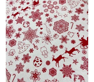 Loneta White Flourascks [product.brand] 4 - Tejidos Yasmina 