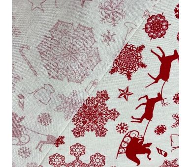 Loneta White Flourascks [product.brand] 6 - Tejidos Yasmina 