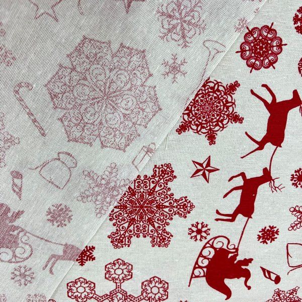 Loneta White Flourascks [product.brand] 6 - Tejidos Yasmina 