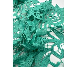 Guipur Floral Verde Menta [product.brand] 3 - Tejidos Yasmina 