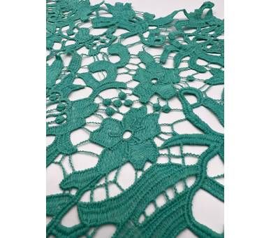 Guipur Floral Verde Menta [product.brand] 4 - Tejidos Yasmina 