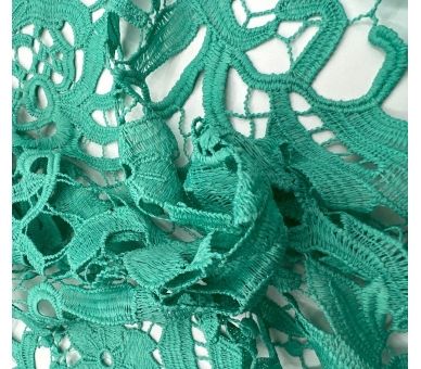 Guipur Floral Verde Menta [product.brand] 1 - Tejidos Yasmina 