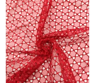 Organza Bordada Geometria