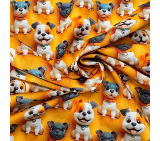 Algodón 3D Dogs [product.brand] 3 - Tejidos Yasmina 