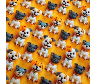 Algodón 3D Dogs [product.brand] 2 - Tejidos Yasmina 