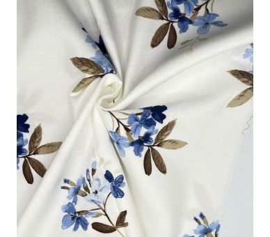 Mantelería Antimanchas Ramito Azul [product.brand] 1 - Tejidos Yasmina 