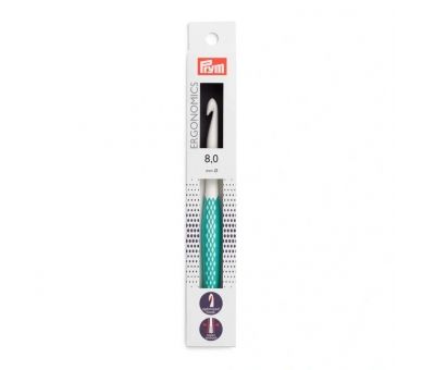 Aguja De Crochet De Lana 17 cm 8,00 mm - PRYM Ergonomics [product.brand] 2 - Tejidos Yasmina 
