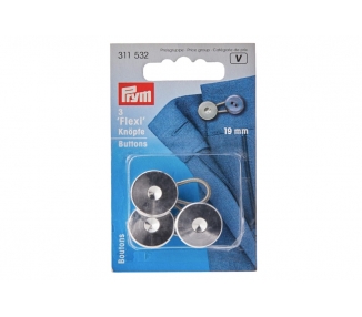 Botones Flexi Plateado 19 mm - Prym [product.brand] 3 - Tejidos Yasmina 