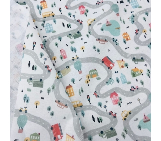 Algodón Patchwork Town [product.brand] 3 - Tejidos Yasmina 