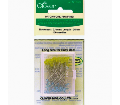 Alfileres Para Patchwork Extra Finos - Clover Clover 2 - Tejidos Yasmina 