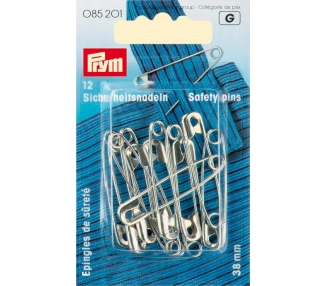 Imperdibles Acero Plateado 38mm - Prym Prym 3 - Tejidos Yasmina 