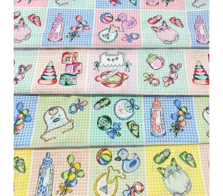 Algodón Bebé Azul Medio [product.brand] 3 - Tejidos Yasmina 