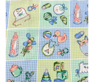 Algodón Bebé Azul Medio [product.brand] 2 - Tejidos Yasmina 