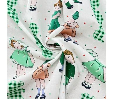 Algodón Kids Verde [product.brand] 1 - Tejidos Yasmina 