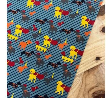 French Terry Dog Verde [product.brand] 3 - Tejidos Yasmina 