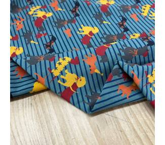 French Terry Dog Verde [product.brand] 4 - Tejidos Yasmina 