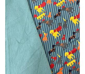 French Terry Dog Verde [product.brand] 2 - Tejidos Yasmina 