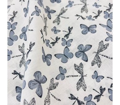 Algodón Mariposas Stone [product.brand] 3 - Tejidos Yasmina 
