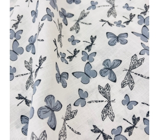 Algodón Mariposas Stone [product.brand] 3 - Tejidos Yasmina 