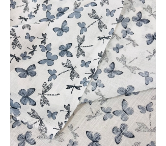 Algodón Mariposas Stone [product.brand] 4 - Tejidos Yasmina 