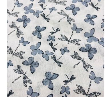 Algodón Mariposas Stone [product.brand] 2 - Tejidos Yasmina 