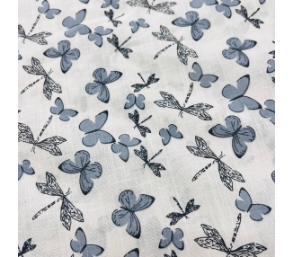 Algodón Mariposas Stone [product.brand] 2 - Tejidos Yasmina 