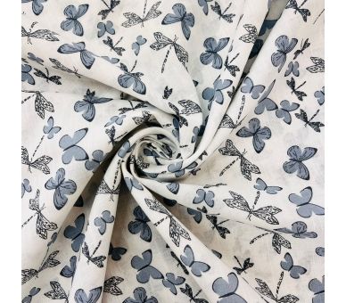 Algodón Mariposas Stone [product.brand] 1 - Tejidos Yasmina 