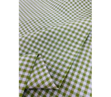 Loneta Cuadros Vichy 5mm Verde Oliva (c) [product.brand] 4 - Tejidos Yasmina 