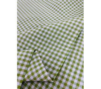 Loneta Cuadros Vichy 5mm Verde Oliva (c) [product.brand] 4 - Tejidos Yasmina 