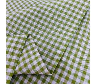 Loneta Cuadros Vichy 5mm Verde Oliva (c) [product.brand] 1 - Tejidos Yasmina 