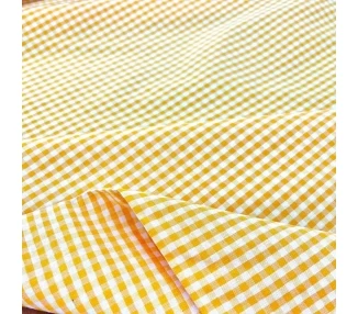 Loneta Cuadros Vichy 5mm Amarillo (c) [product.brand] 1 - Tejidos Yasmina 