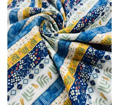 Algodón Étnico Floral [product.brand] 1 - Tejidos Yasmina 