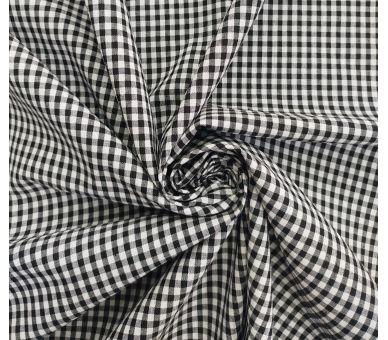 Loneta Cuadros Vichy 5mm Negro [product.brand] 2 - Tejidos Yasmina 