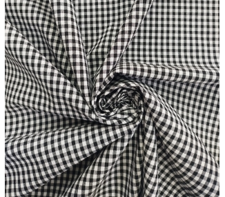 Loneta Cuadros Vichy 5mm Negro [product.brand] 2 - Tejidos Yasmina 