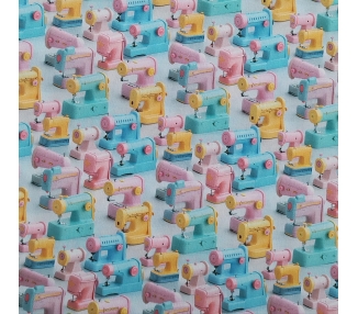 Algodón 3D Sewing Machines [product.brand] 3 - Tejidos Yasmina 