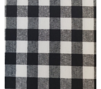 Loneta Cuadros Vichy 15mm Negro [product.brand] 3 - Tejidos Yasmina 