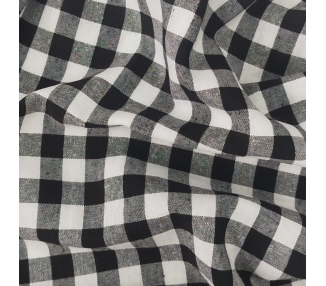 Loneta Cuadros Vichy 15mm Negro [product.brand] 2 - Tejidos Yasmina 