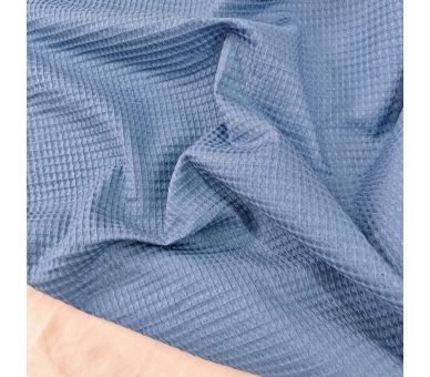 Waffle Azul [product.brand] 2 - Tejidos Yasmina 