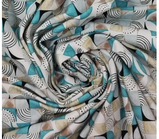Lycra Geométria En Turquesa [product.brand] 1 - Tejidos Yasmina 