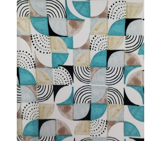 Lycra Geométria En Turquesa [product.brand] 3 - Tejidos Yasmina 