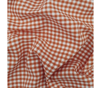 Loneta Cuadros Vichy 5mm Naranja [product.brand] 2 - Tejidos Yasmina 