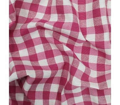 Loneta Cuadros Vichy 15mm Fucsia [product.brand] 2 - Tejidos Yasmina 