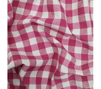 Loneta Cuadros Vichy 15mm Fucsia [product.brand] 2 - Tejidos Yasmina 