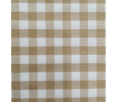 Loneta Cuadros Vichy 15mm Beige Medio [product.brand] 3 - Tejidos Yasmina 