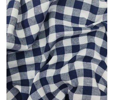 Loneta Cuadros Vichy 15mm Azul Marino [product.brand] 2 - Tejidos Yasmina 
